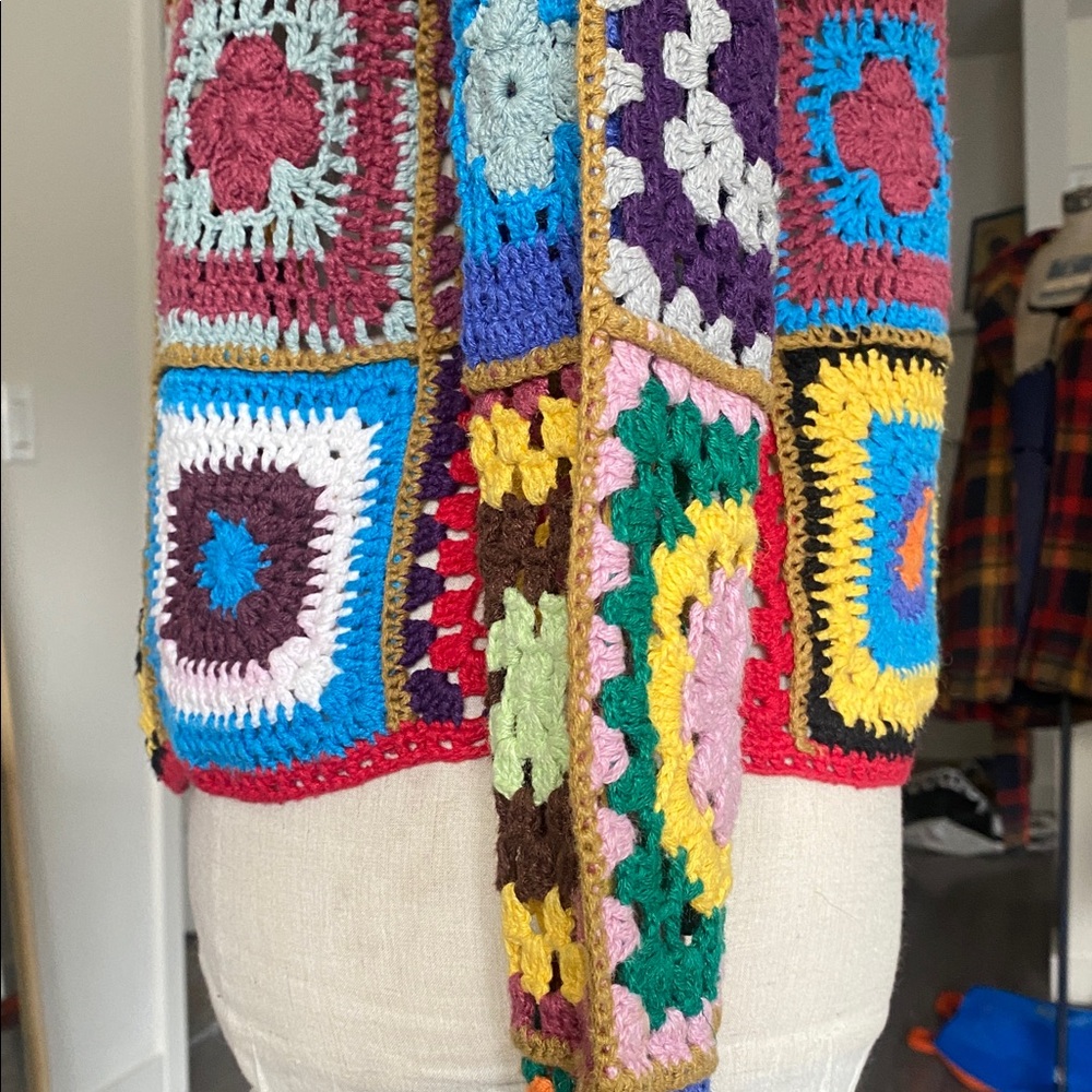 Vintage 1990s Y2k Express Patchwork Crochet Top - image 6